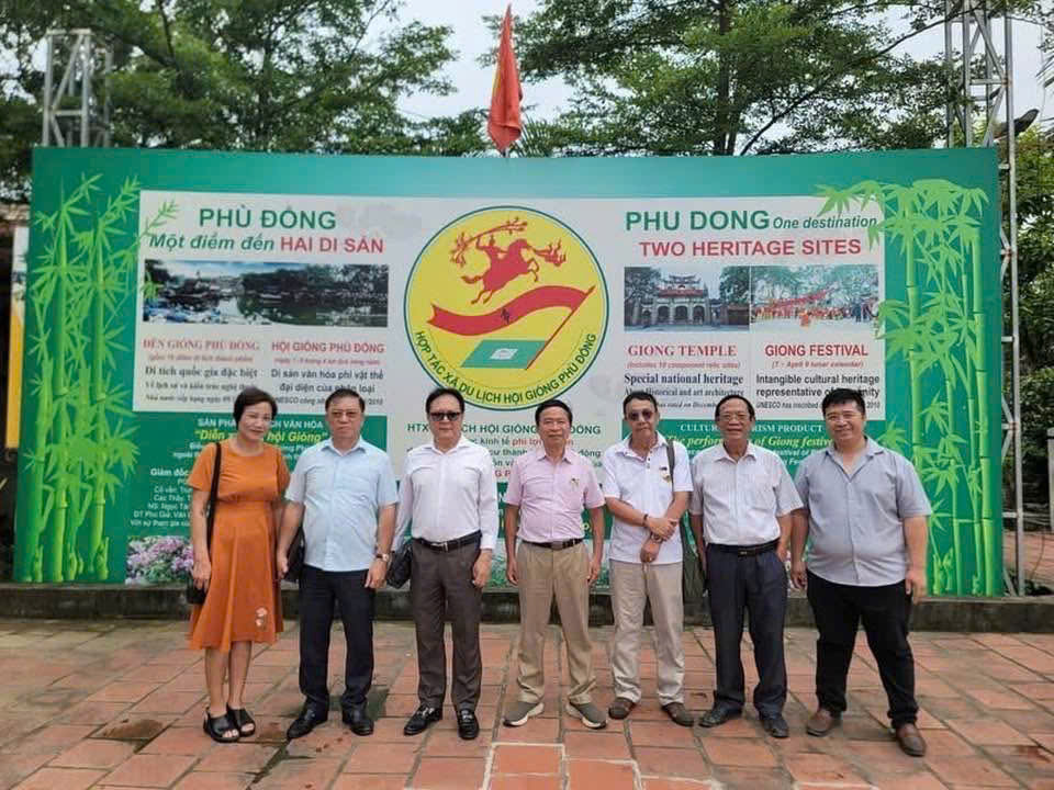 Hiệp hội Phát triển Công nghiệp Văn hóa Việt Nam khảo sát tại làng Phù Đổng, nghiên cứu phát triển Công nghiệp Văn hóa ven sông đuống